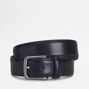 TOD'S Belt in Leather, Size 95/US 37.5, Black